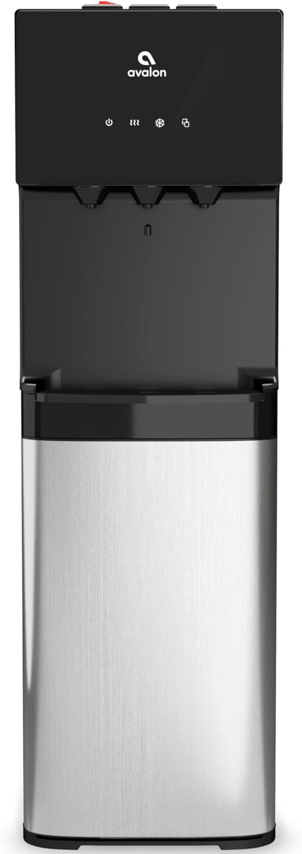 Avalon Bottom Loading Water Cooler Water Dispenser with BioGuard- 3 Temperature Settings – Hot, Cold & Room Water, Durable Stainless Steel Construction, Anti-Microbial Coating- UL Listed